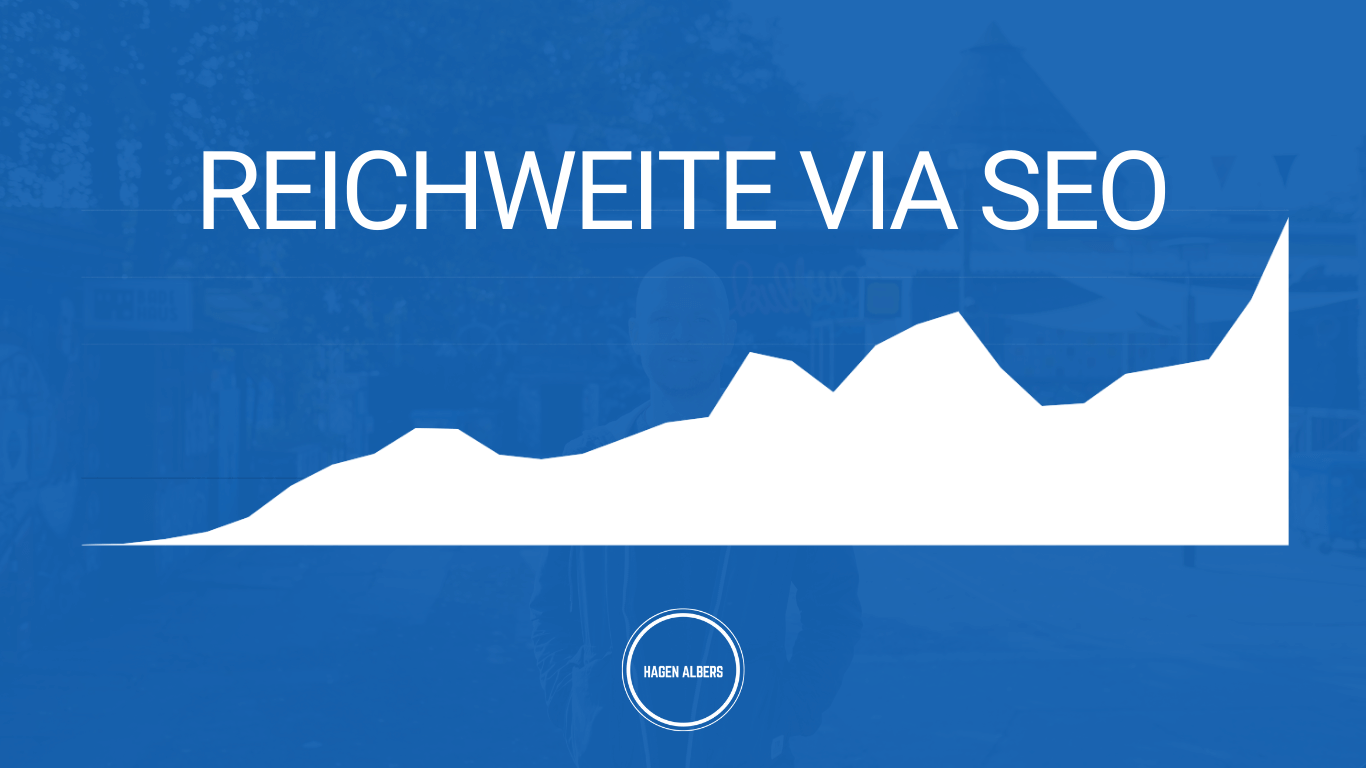 Reichweite via Suchmaschinenoptimierung (SEO) Consulting - Anwachsender Traffic-Chart